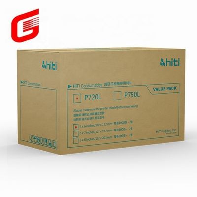 Hiti P750L Kit di stampa carta fotografica e nastro per foto 4x6 Spedizione DHL UPS TNT FEDEX