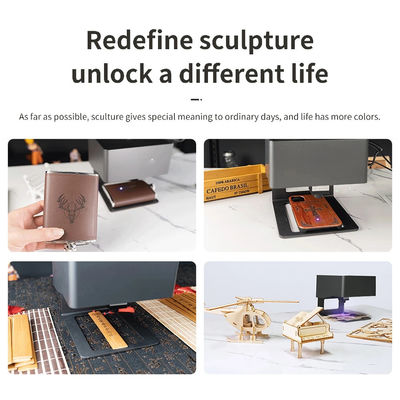 1 Macchina di incisione laser con interfaccia USB di dimensioni massime di carta per mini stampanti di logo in legno e plastica