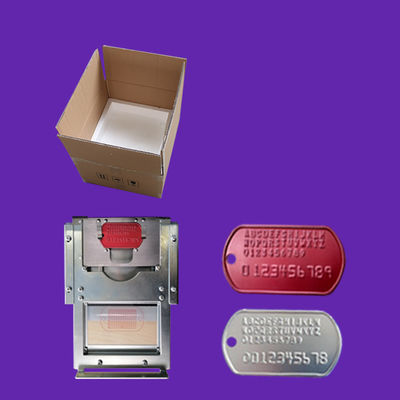 Intervallo di caratteri di 1/7 pollice 72 lettere Dog Tag ID Metal Tag Punching Machine Embossing Machine