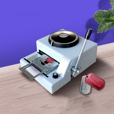 Intervallo di caratteri di 1/7 pollice 72 lettere Dog Tag ID Metal Tag Punching Machine Embossing Machine