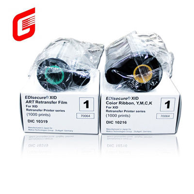 Stampa carta Matica Edisecure XID8300 con nastro a colori DIC10216 e stampe a pellicola DIC10319