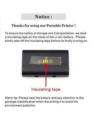 Stampa di ricevute termiche da 58 mm a batteria di litio ricaricabile ZJ-5810 per POS portatile
