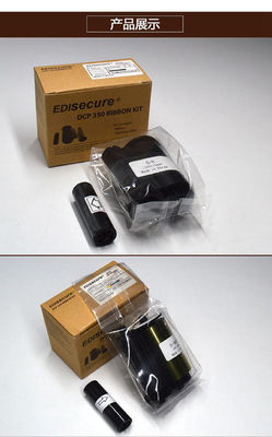 Original DIC10580 YMCKO Color Ribbon Kit 250 immagini per rotolo per DCP 350 ID Card Printer