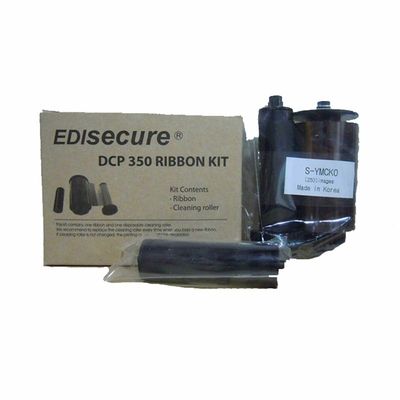 Original DIC10580 YMCKO Color Ribbon Kit 250 immagini per rotolo per DCP 350 ID Card Printer