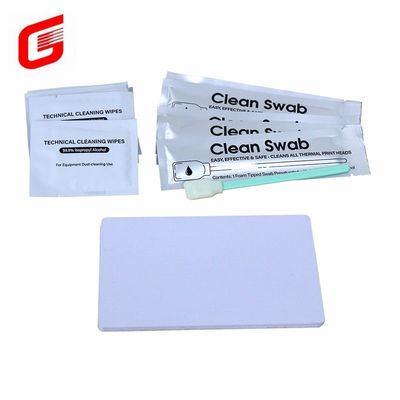 XID Retransfer Card Printers Kit di pulizia 10 x asciugamani senza adesivo Carte di pulizia