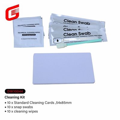 XID Retransfer Card Printers Kit di pulizia 10 x asciugamani senza adesivo Carte di pulizia