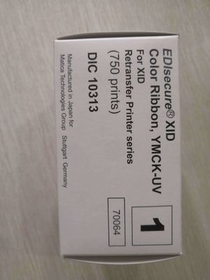 XID8300 Nastro UV a colori DIC10313 YMCK-UV per XID 8600 Materie di nylon per stampanti di carte