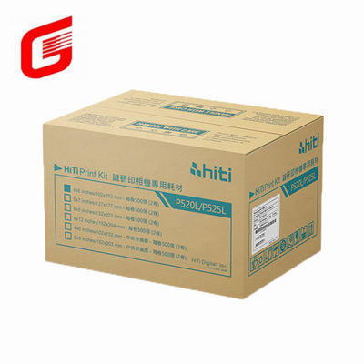 Top- Hiti P525L Kit di stampa con carta fotografica e nastro per 5x7&quot; 127x177 mm Foto 290 Stampe