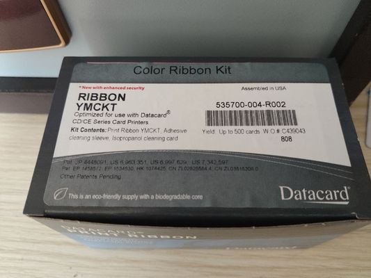 535700-004-R002 CD800 Nastro a colori per stampante con materiale di nylon e 500 immagini/rollo