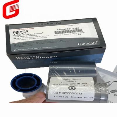 535700-004 R002 YMCKT Nastro a colori 500 Immagini per Datacard CD800 Stampante di carte d'identità
