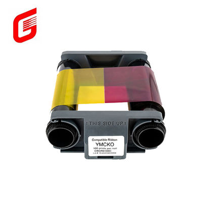 Evolis CBGR0100C Badgy100 / 200 YMCKO Color Ribbon 100 Stampe/Roll COMPATIBLE