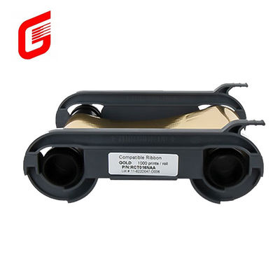 Stampe 1000 a nastro monocromo in oro compatibile per stampanti di schede Evolis Primacy Zenius
