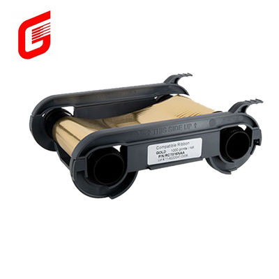 Stampe 1000 a nastro monocromo in oro compatibile per stampanti di schede Evolis Primacy Zenius