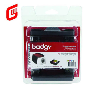 9 mm di larghezza CBGR0100C Nastro a colori Compatibile con Badgy100 e Badgy200 Card Printer