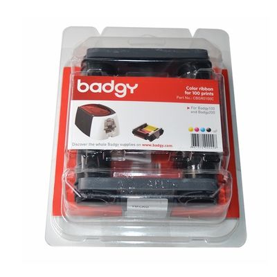 9 mm di larghezza CBGR0100C Nastro a colori Compatibile con Badgy100 e Badgy200 Card Printer