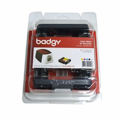 9 mm di larghezza CBGR0100C Nastro a colori Compatibile con Badgy100 e Badgy200 Card Printer