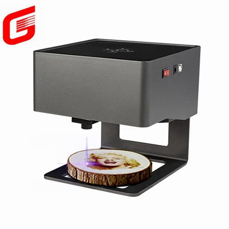 1 Macchina di incisione laser con interfaccia USB di dimensioni massime di carta per mini stampanti di logo in legno e plastica