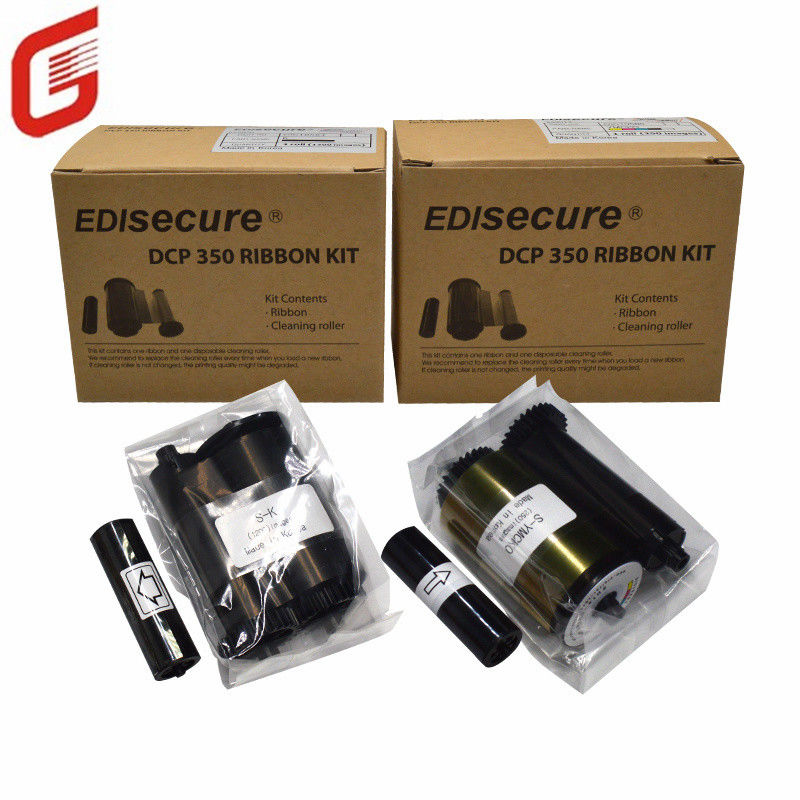 Original DIC10580 YMCKO Color Ribbon Kit 250 immagini per rotolo per DCP 350 ID Card Printer