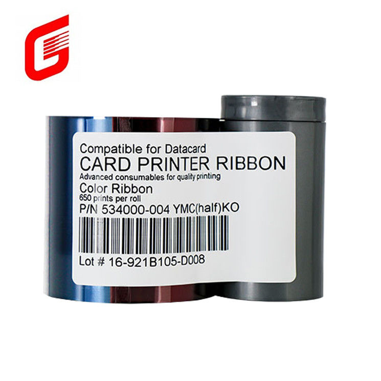 Datacard originale 534000-004 YMCKT Printer Ribbon 650 Stampe per le richieste di stampanti di schede