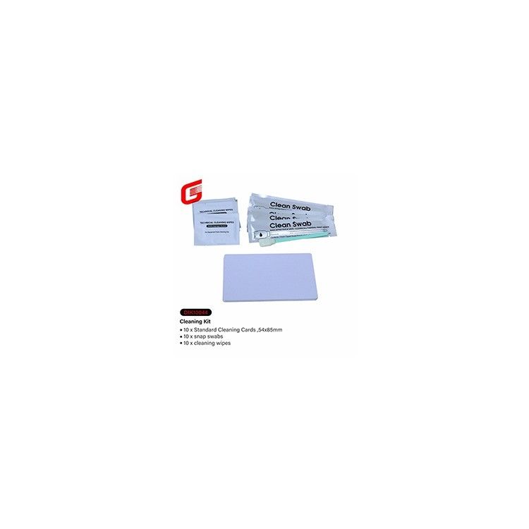 XID Retransfer Card Printers Kit di pulizia 10 x asciugamani senza adesivo Carte di pulizia