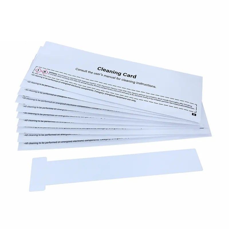 Stampante di schede ACL004 Alcohol Cleaning T Card per Evolis Primacy Zenius Elypso Badgy100 Badgy200