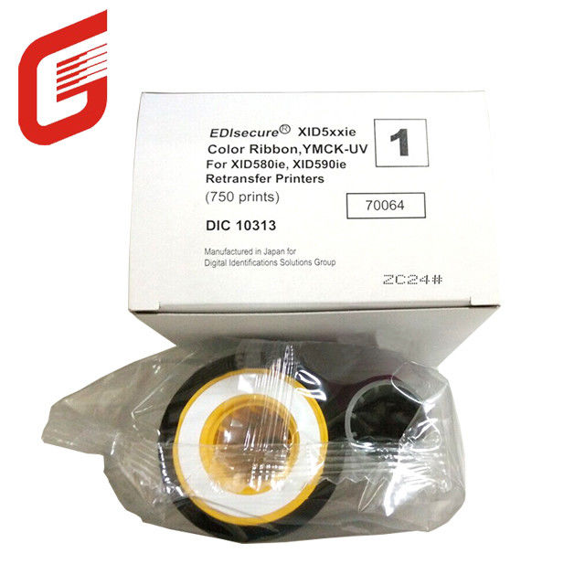 Nastro per stampante originale per stampante di carte XID 8600 Nastro per stampante a colori UV DIC10313 YMCK-UV