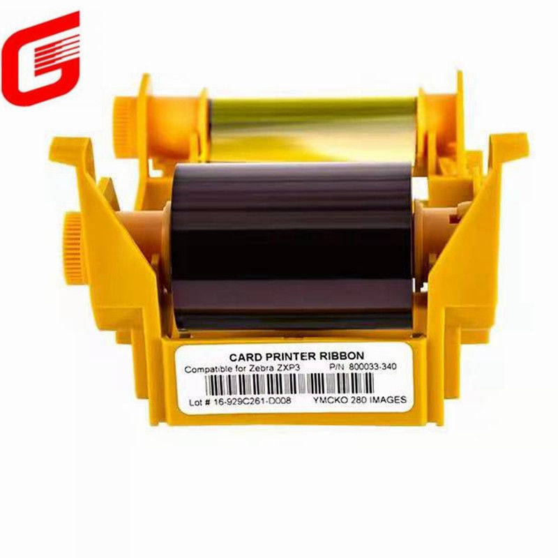 Zebra ZXP Serie 3 stampante 800033-340 YMCKO Color Ribbon 280 stampe per stampante di schede