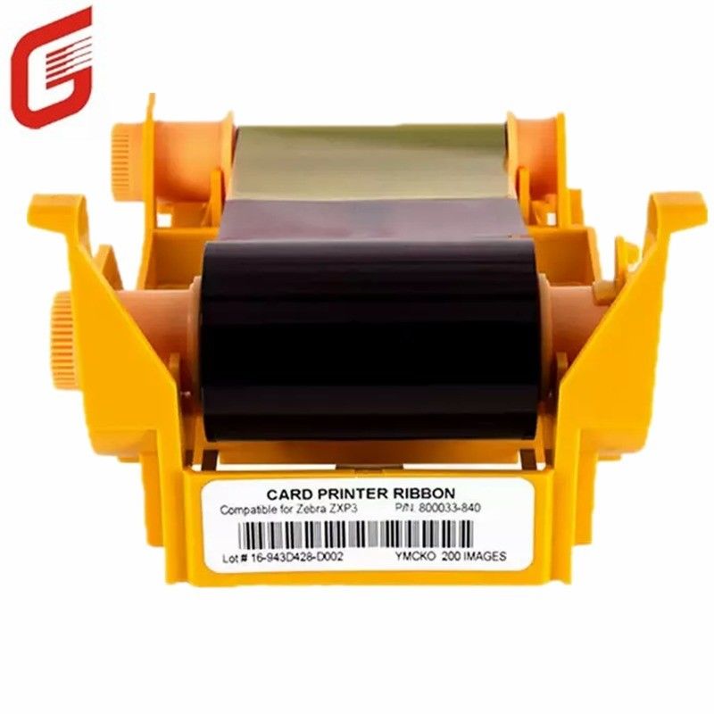 Dimensioni di cartone 57X32X28.5 cm 800033-840 YMCKO Nastro compatibile per Zebra ZXP3