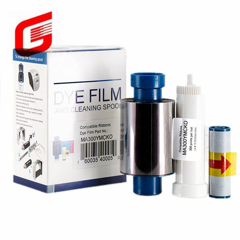 Nastro compatibile con stampante a colori per MAGICARD DYE FILM E CLEANING SPOOL MA300 YMCKO