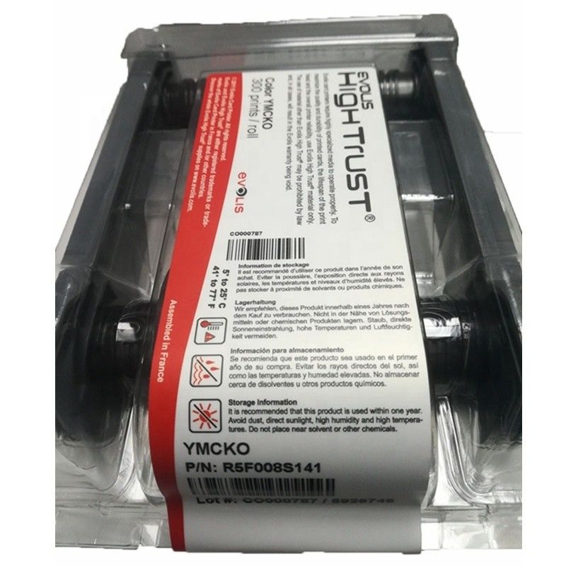 Evolis R5F008S141 Nastro a colori per schede larghezza 12 mm e stampante Primacy/Zenius/Elypso